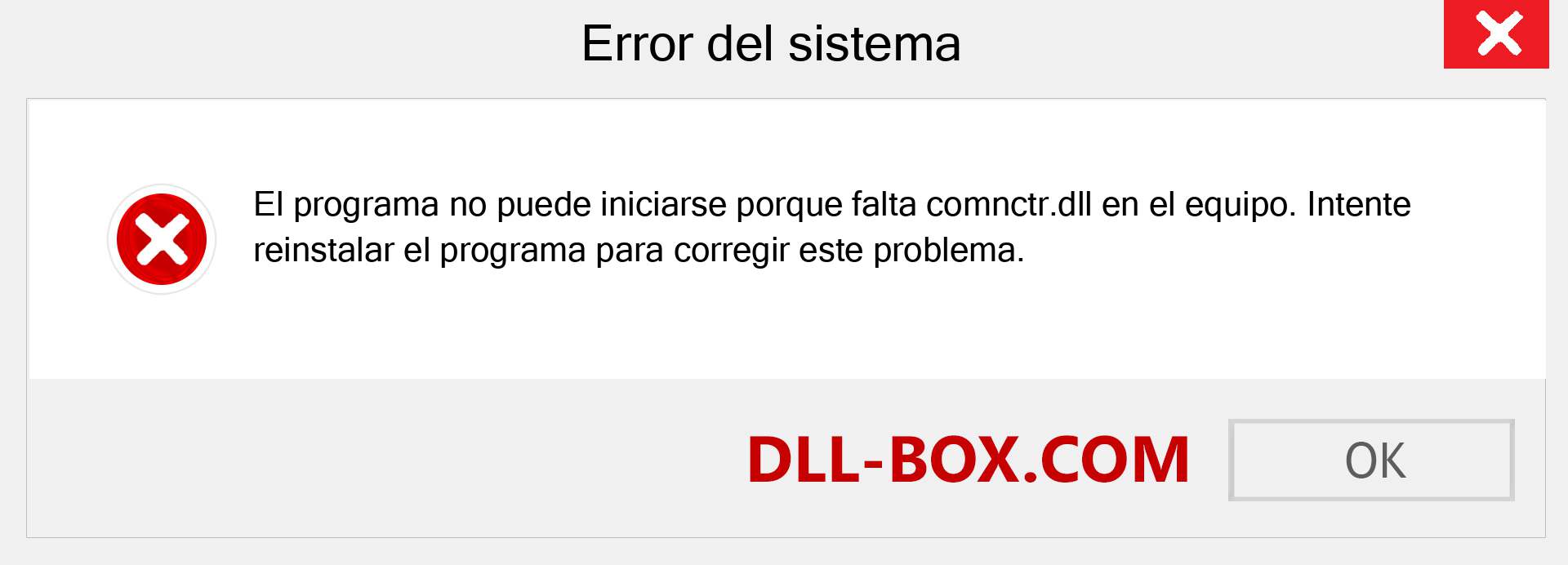 ¿Falta el archivo comnctr.dll ?. Descargar para Windows 7, 8, 10 - Corregir comnctr dll Missing Error en Windows, fotos, imágenes